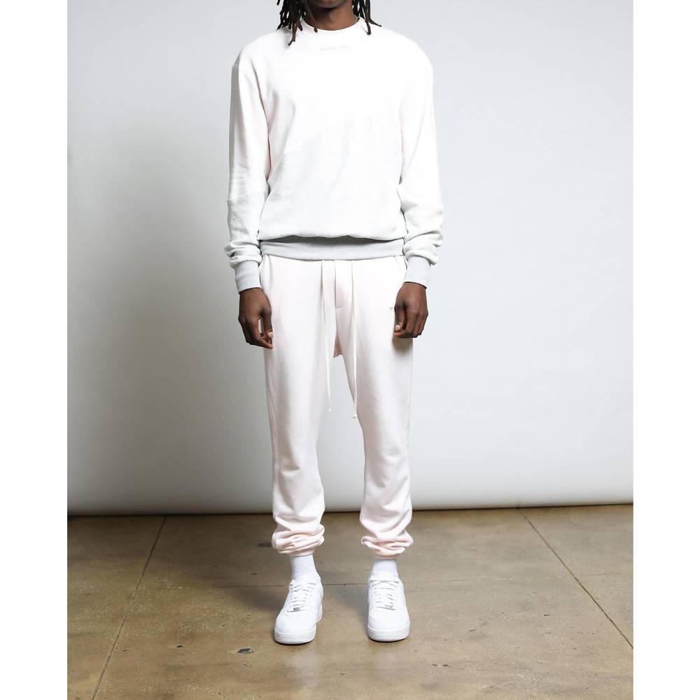 NEW TWENTY MONTREAL sunnyside reverse loop terry sweatpants in rose quartz
